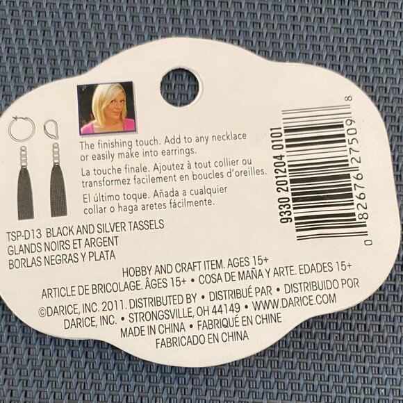 NEW Genuine Blackstone dangle earrings (Tori Spelling design) - Picture 3 of 5